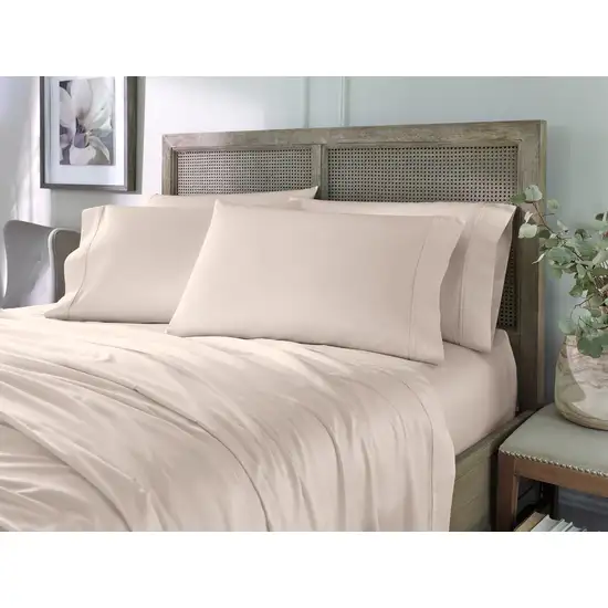 Set of Six Blush Tencel Lyocell Satin Photo 6