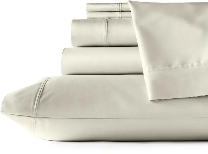 Set of Six Ivory Tencel Lyocell Satin Photo 4