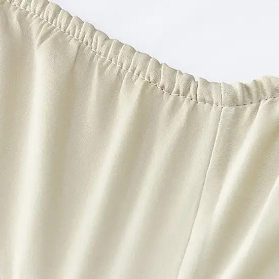 Set of Six Ivory Tencel Lyocell Satin Photo 2