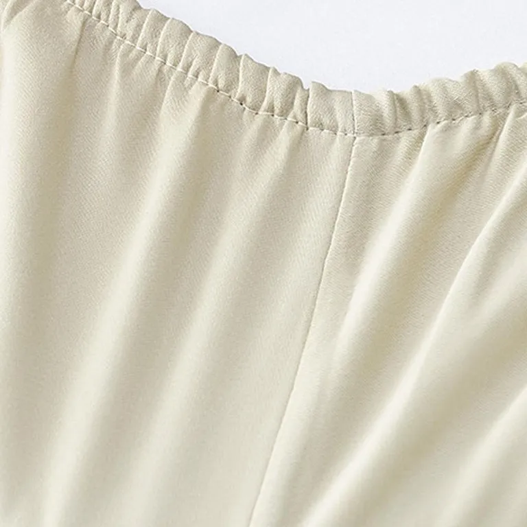 Set of Six Ivory Tencel Lyocell Satin Photo 5