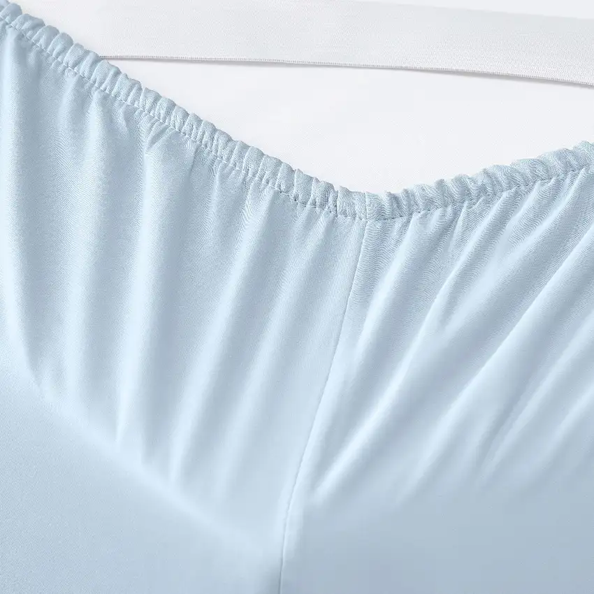 Six Piece Powder Blue Tencel Lyocell King Sheet Set Photo 5