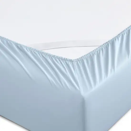 Set of Six Powder Blue Tencel Lyocell Satin Photo 2