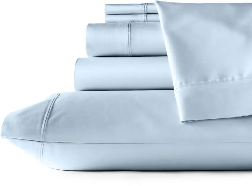 Set of Six Powder Blue Tencel Lyocell Satin Photo 2