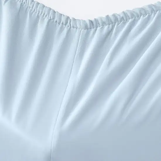 Six Piece Powder Blue Tencel Lyocell Queen Sheet Set Photo 3