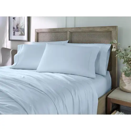 Set of Six Powder Blue Tencel Lyocell Satin Photo 6