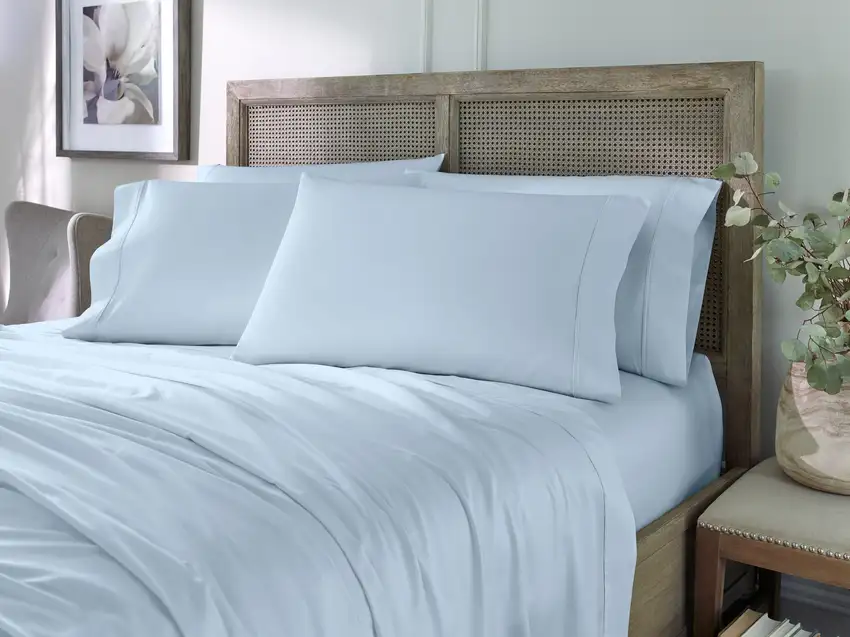 Set of Six Powder Blue Tencel Lyocell Satin Photo 6