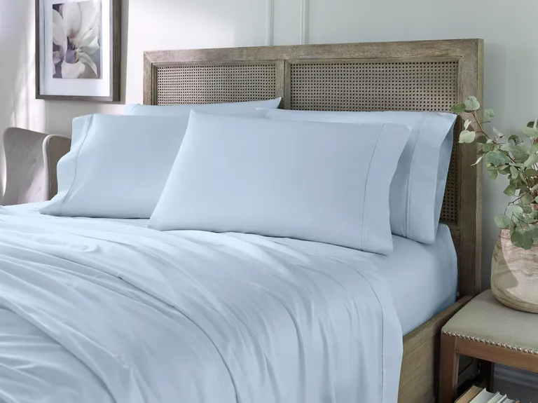 Set of Six Powder Blue Tencel Lyocell Satin Photo 4