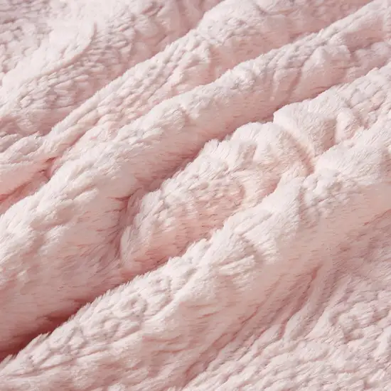 Set of Three Blush Medallion Queen Ring Stitch Polyester Sham And Comforter Photo 9