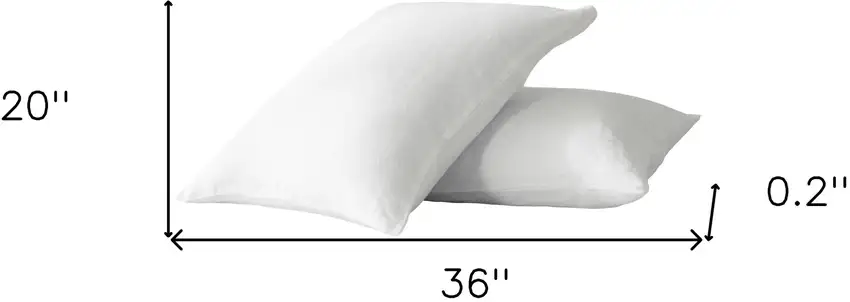 Set of Two Ivory Linen Pillowcases Photo 6