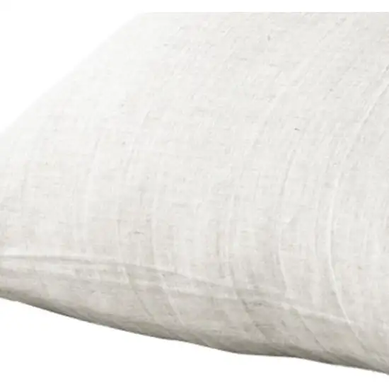 Set of Two Light Gray Linen King Pillowcases Photo 3