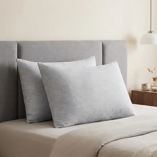 Set of Two Cloud Linen King Pillowcases Photo 1