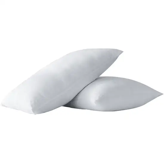 Set of Two White Linen Standard Pillowcases Photo 1