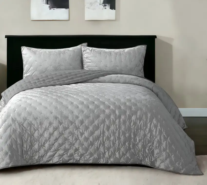 Silver King Polyester 220 Thread Count Washable Down Comforter Set Photo 1