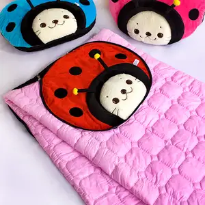 Photo of Sirotan - Ladybug Red - Blanket Pillow Cushion / Travel Pillow Blanket (39.4 by 59.1 inches)