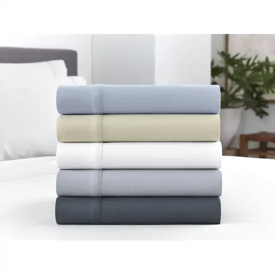 Six Piece Cream Microfiber Sheet Set Photo 5