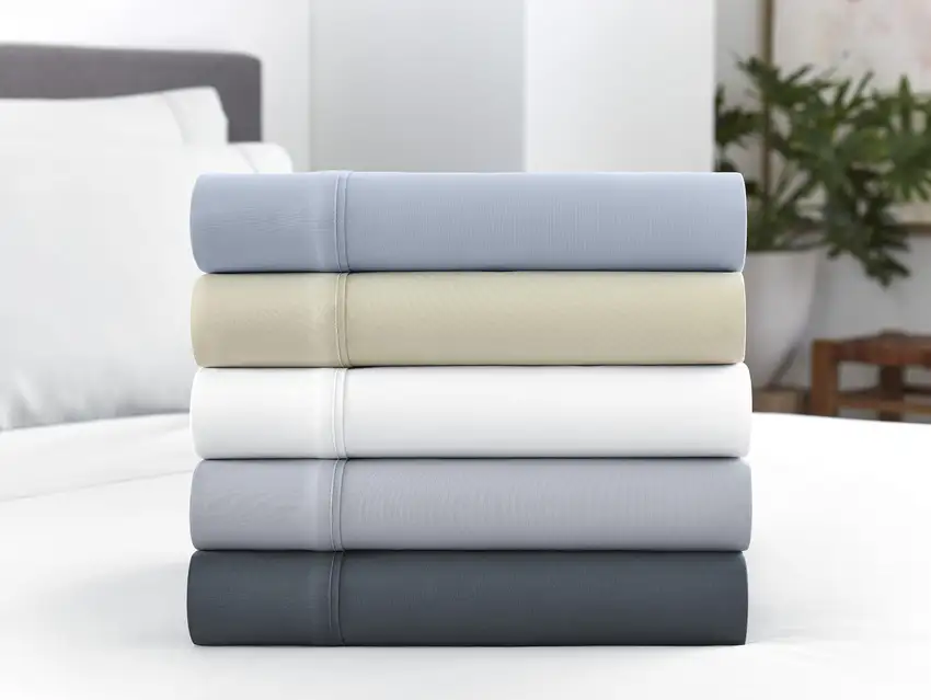 Six Piece Cream Microfiber Sheet Set Photo 5