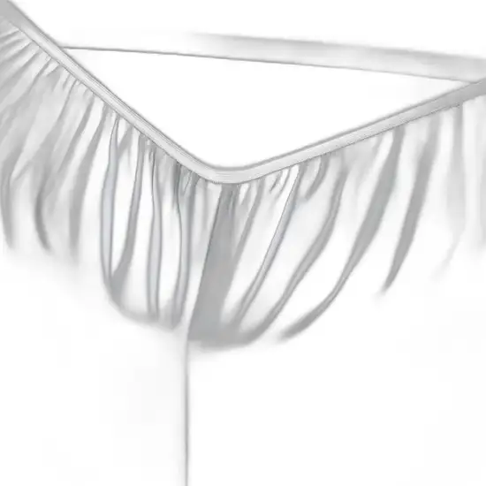 Six Piece Silver Microfiber Queen Sheet Set Photo 3