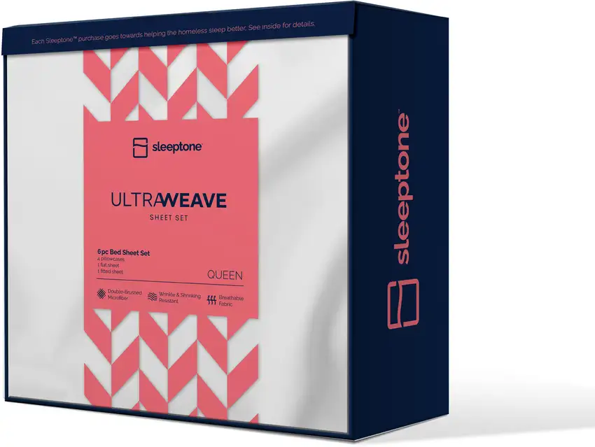 Six Piece White Microfiber Sheet Set Photo 1