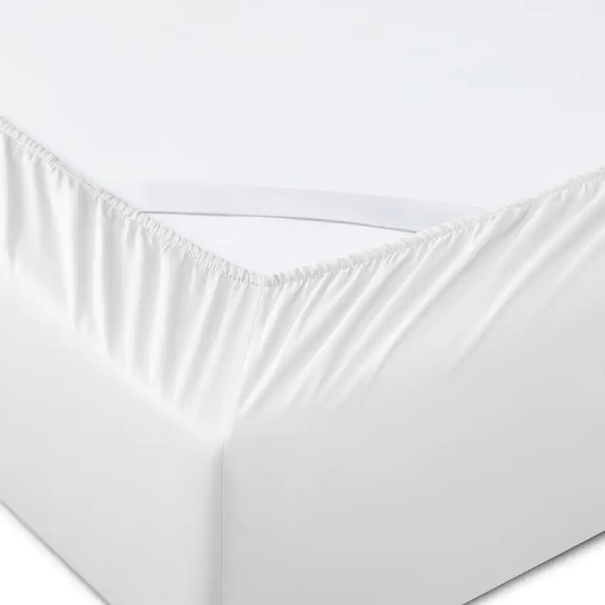 Six Piece White Tencel Lyocell King Sheet Set Photo 7
