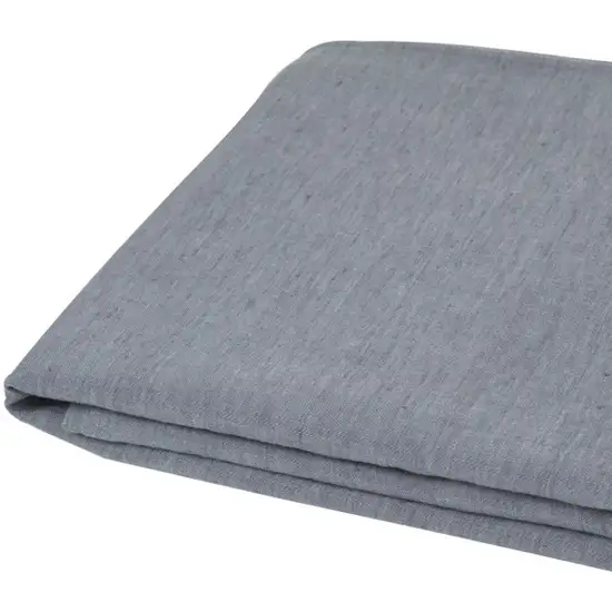 Slate Gray Linen King Flat Sheet Photo 3