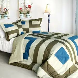 Photo of So Young - Quilted Patchwork Down Alternative Comforter Set (Full/Queen Size)