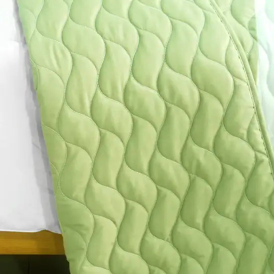 Spring Breeze -  3PC Vermicelli-Quilted Patchwork Quilt Set (Full/Queen Size) Photo 3