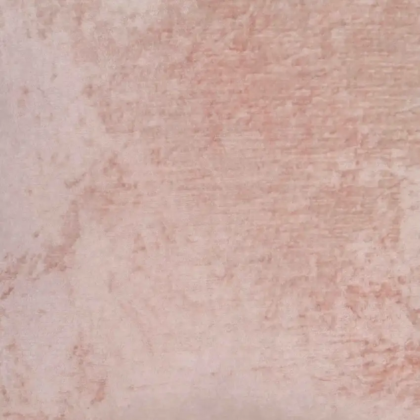 Square Fabric Throw Pillow with Solid Color and Flanged Edges, Pink Photo 3