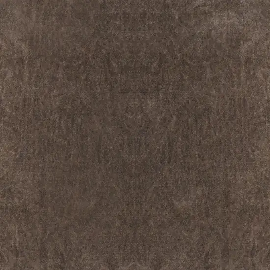 Square Fabric Throw Pillow with Solid Color and Piped Edges, Taupe Brown Photo 4