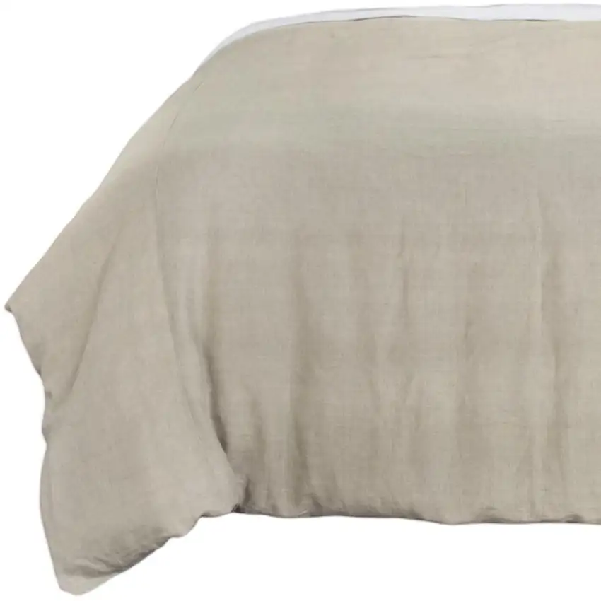Stone Queen Linen Dry Clean Only Polyester Down Alternative Comforter Photo 4