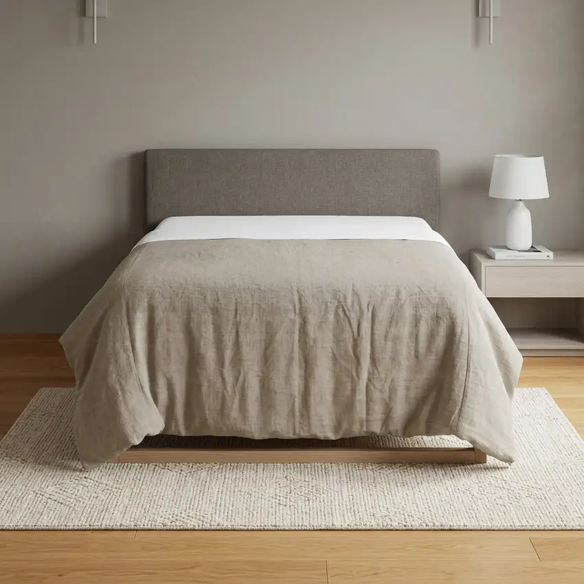 Stone Queen Linen Dry Clean Only Polyester Down Alternative Comforter Photo 1