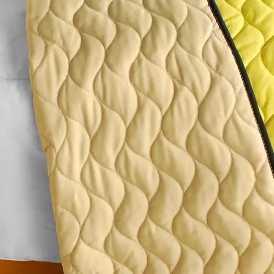 Summer Sorrow -  3PC Vermicelli-Quilted Patchwork Quilt Set (Full/Queen Size) Photo 3