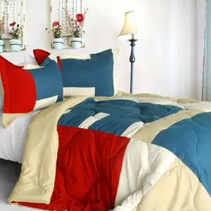 Photo of Sunshine Coast - Quilted Patchwork Down Alternative Comforter Set (Full/Queen Size)