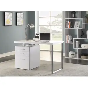 Photo of Superb white Office Desk with Reversible Set Up