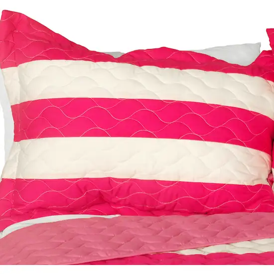 Sweet Temptation -  3PC Patchwork Quilt Set (Full/Queen Size) Photo 2