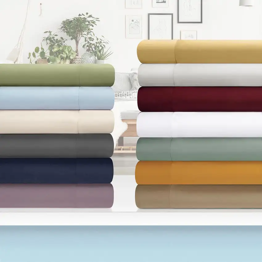Taupe King Cotton Blend Washable Duvet Cover Set Photo 4