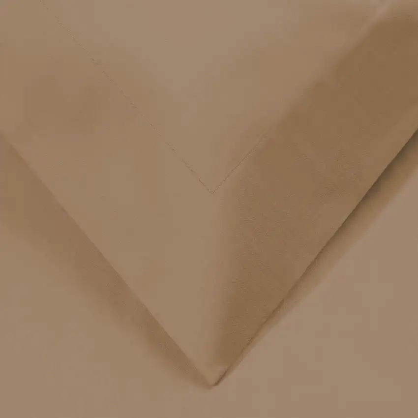Taupe King Cotton Blend Washable Duvet Cover Set Photo 6