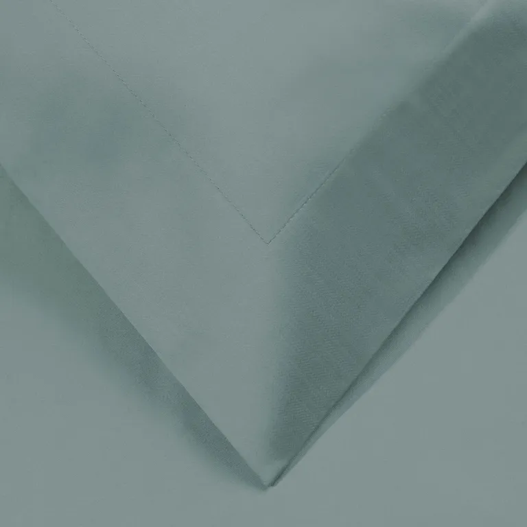Teal Blue King Cotton Washable Duvet Cover Set With Two Shams Photo 5