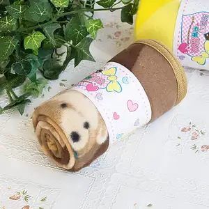 Photo of Teddy Bear - Brown - Korean Coral Fleece Mini Baby Throw Blanket (27.6 by 38.6 inches)