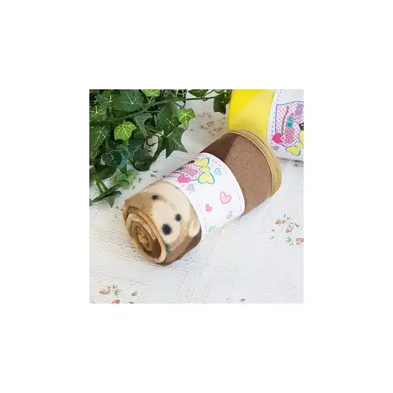 Teddy Bear - Brown -  Korean Coral Fleece Mini Baby Throw Blanket (27.6 by 38.6 inches) Photo 2
