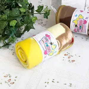 Photo of Teddy Bear - Yellow - Korean Coral Fleece Mini Baby Throw Blanket (27.6 by 38.6 inches)