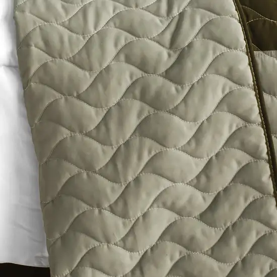 Tetris - B -  Vermicelli-Quilted Patchwork Geometric Quilt Set Full/Queen Photo 3