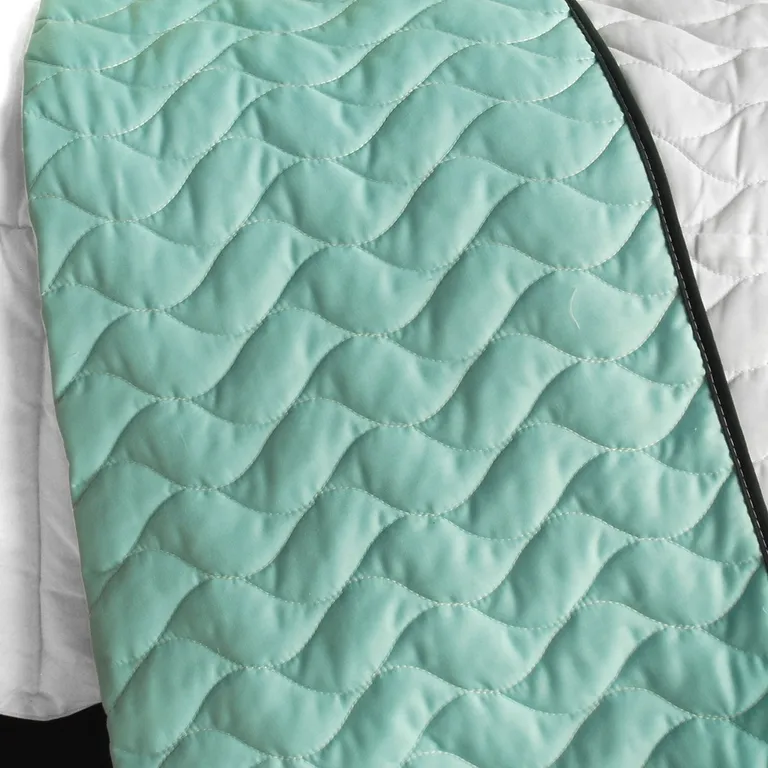 Tetris - C - Vermicelli-Quilted Patchwork Geometric Quilt Set Full/Queen Photo 3