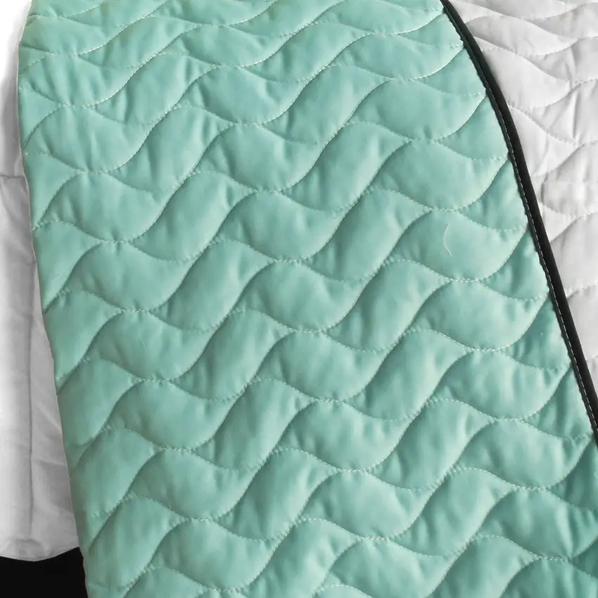 Tetris - C -  Vermicelli-Quilted Patchwork Geometric Quilt Set Full/Queen Photo 3