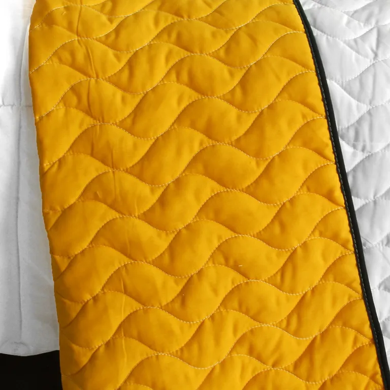 Tetris - D - Vermicelli-Quilted Patchwork Geometric Quilt Set Full/Queen Photo 3