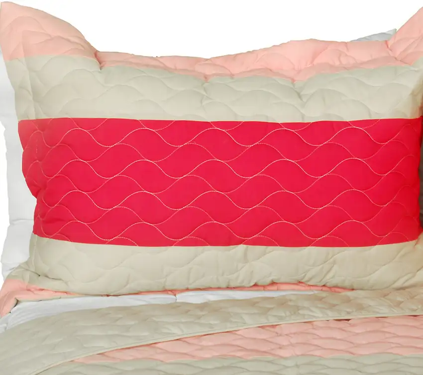 The Only Truth -  3PC Vermicelli-Quilted Patchwork Quilt Set (Full/Queen Size) Photo 2