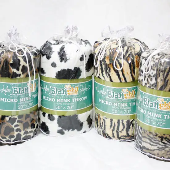 Tiger Brown -  Micro Mink Fur Throw Blanket w/ 14.5 OZ filling (50 by 70 inches) Photo 4