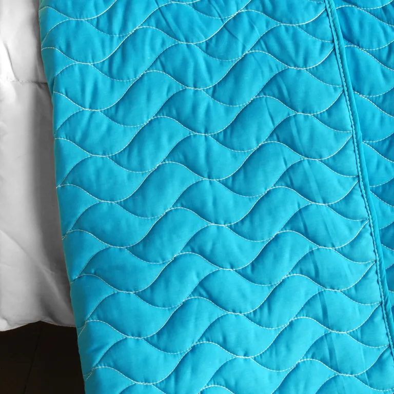 Tower Vienna - Vermicelli-Quilted Patchwork Geometric Quilt Set Full/Queen Photo 3