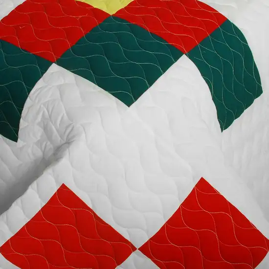 Toy Paradise  -  3PC Vermicelli-Quilted Patchwork Quilt Set (Full/Queen Size) Photo 4