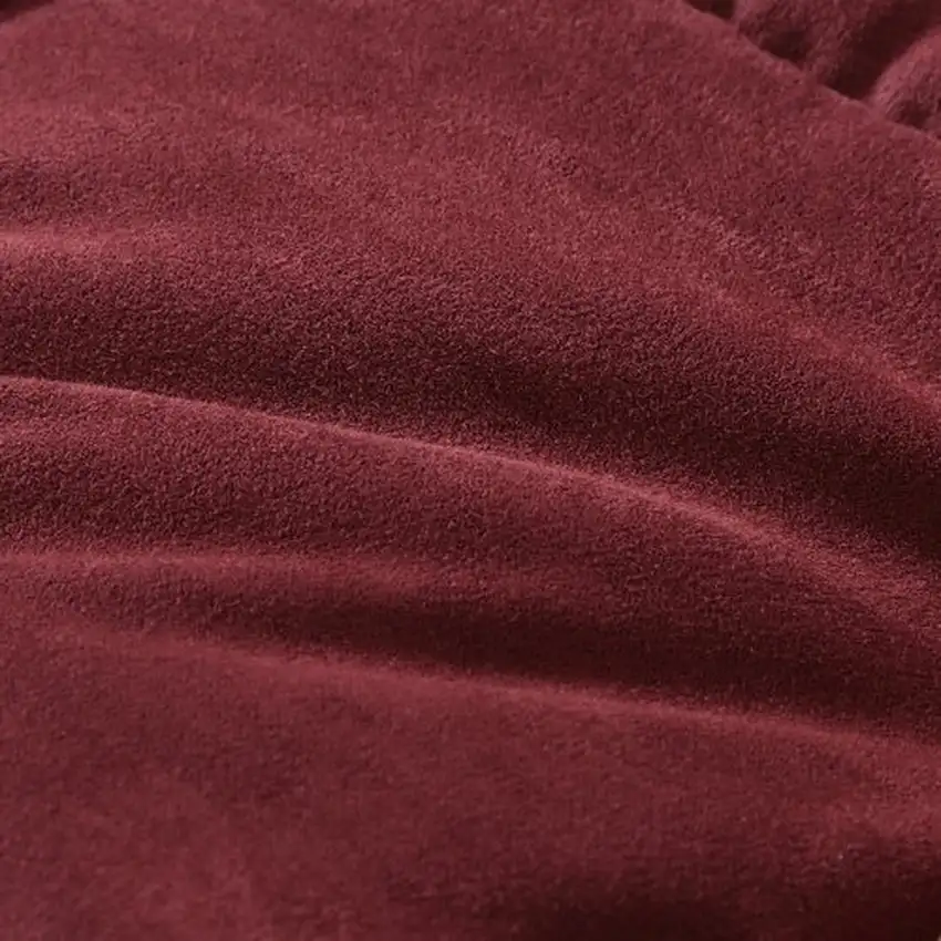 Twin Plush Sherpa Reversible Micro Suede Comforter Set in Marron Photo 4