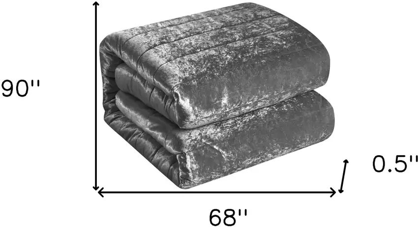 Gray Twin Polyester 180 Thread Count Washable Down Comforter Set Photo 9
